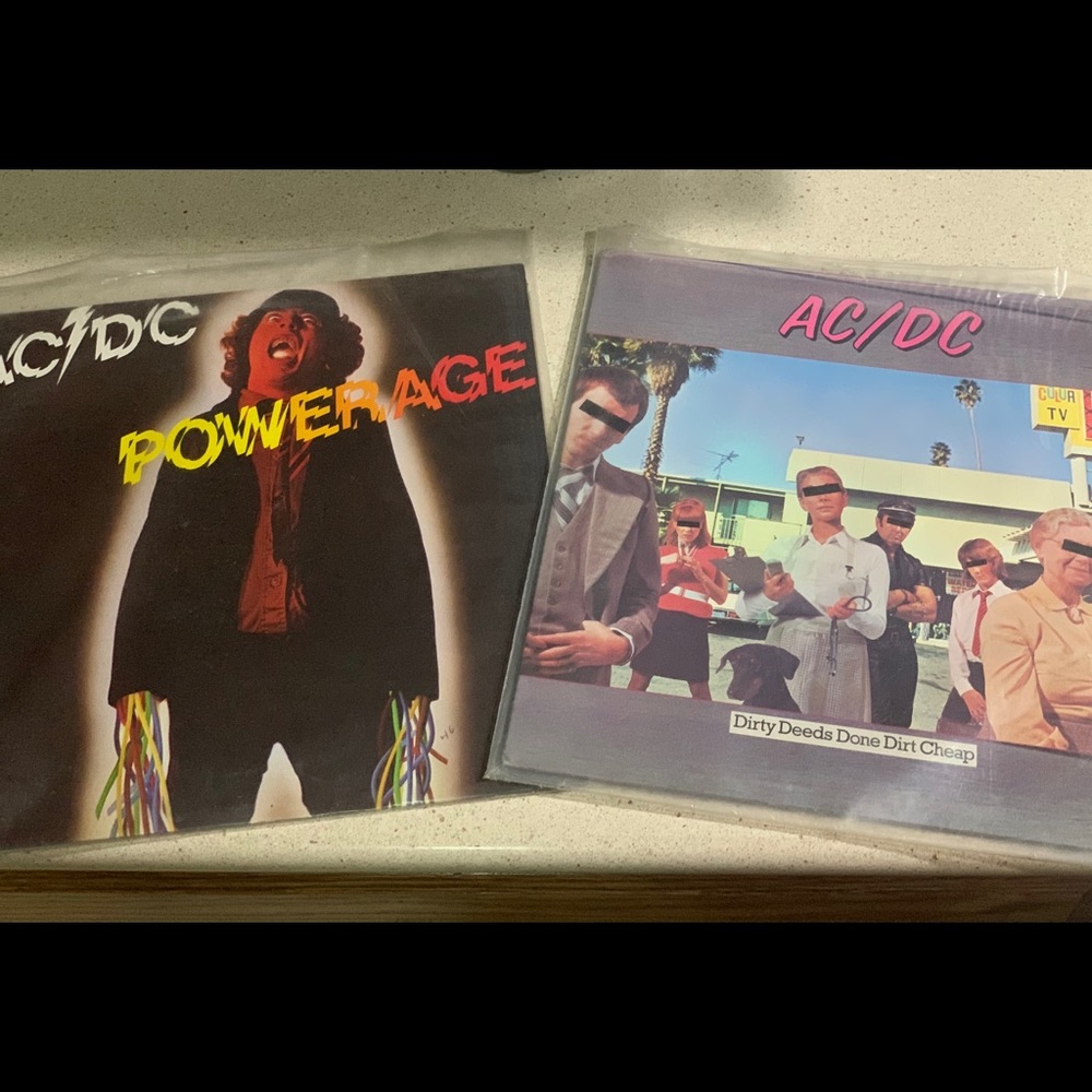 AC/DC vinyl record bundle